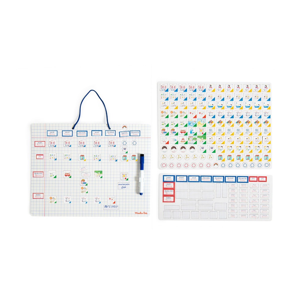 Magnetic weekly planner Moulin Roty
