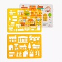 Stencils Set - City Aujourd'Hui C'Est Mercredi Moulin Roty