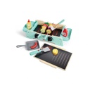 BBQ crepitante Plancha y parrilla Hape