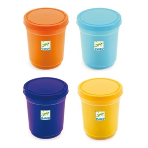 4 Tubes Of Play Dogh - Nature Design By By Djeco