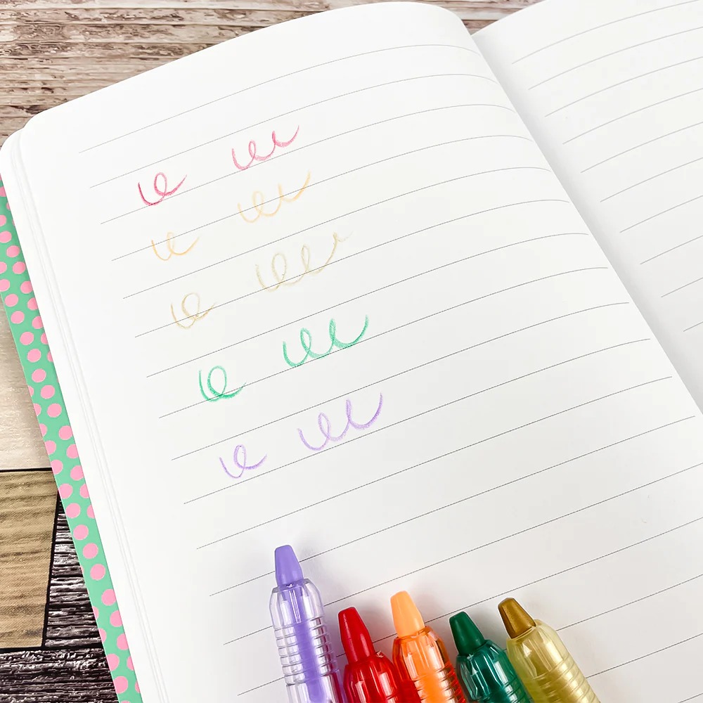 5 Pop Wax Crayons Djeco