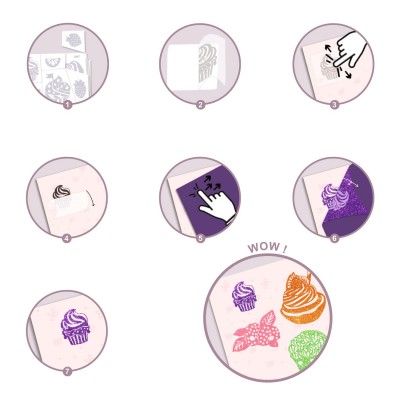Artistic Patch Glitter - Sweets Design By By Djeco