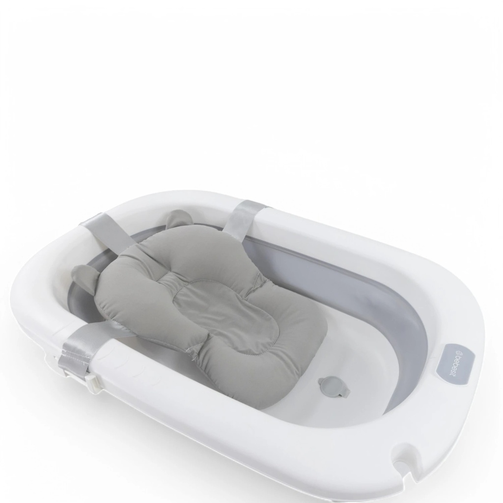 Bañera plegable con almohadon y reductor gris Bebesit