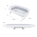 Bañera plegable con almohadon y reductor gris Bebesit