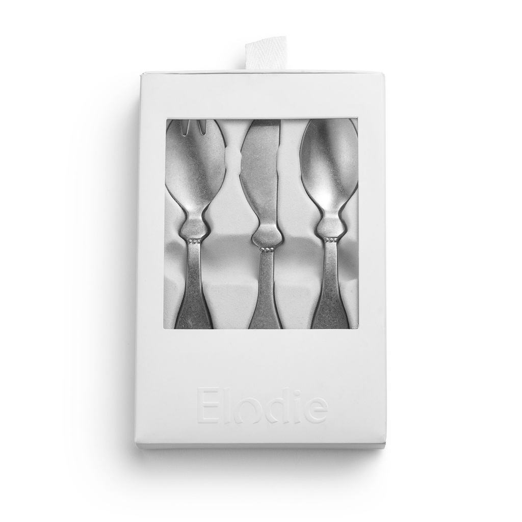 Children'S Cutlery Set Antique Silver Elodie