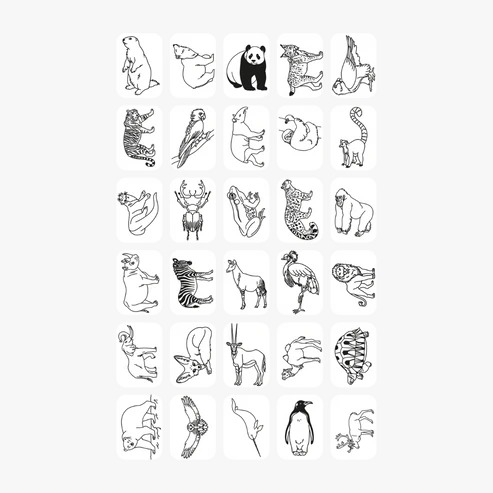 Refil Draw Mini Animals-Ocean &amp; Pirates Kidywolf