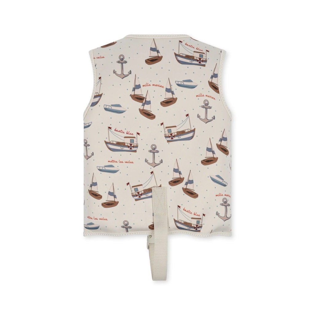Neoprene Swim Vest Sail Away 1-2Y Konges Slojd