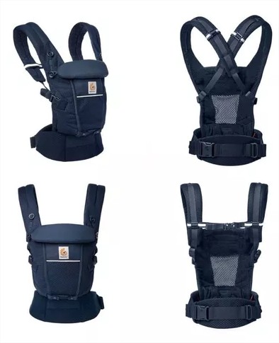 Porta bebe ergonomico 360 black y camel ERGOBABY