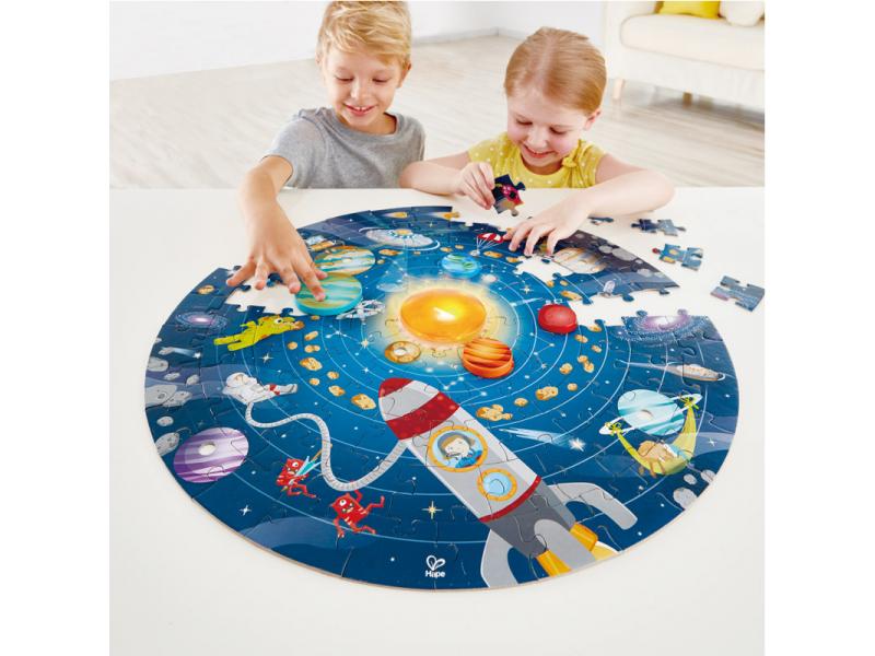 Puzzle Sistema Solar Redondo Hape