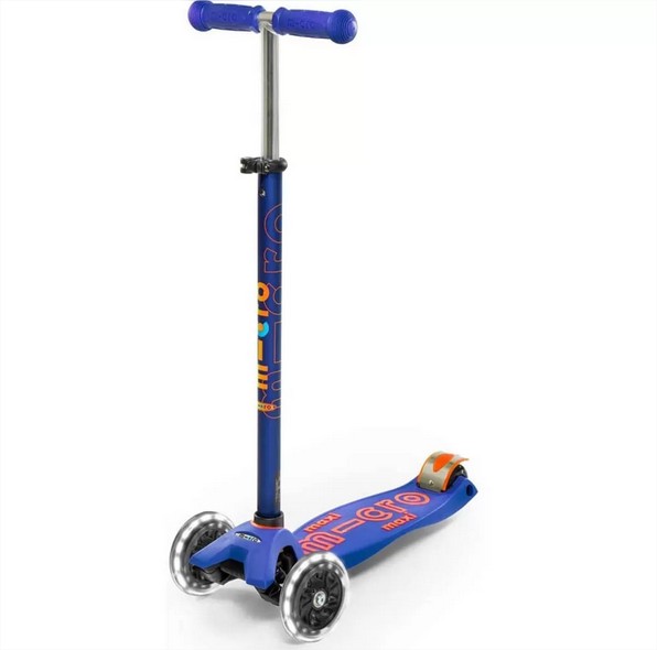 Monopatin Maxi LED Deluxe MMD067 - Azul Micro
