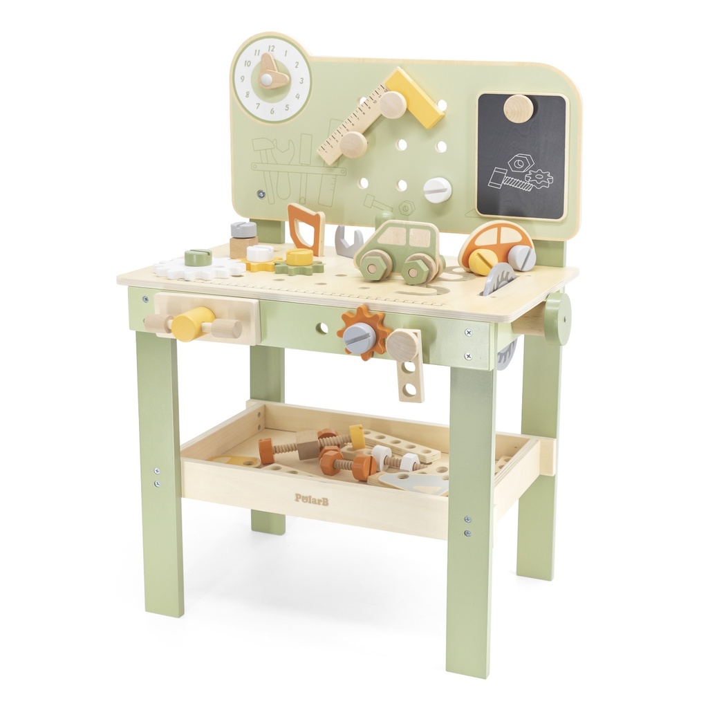 Mesa de Trabajo con Herramientas Verde Polar B