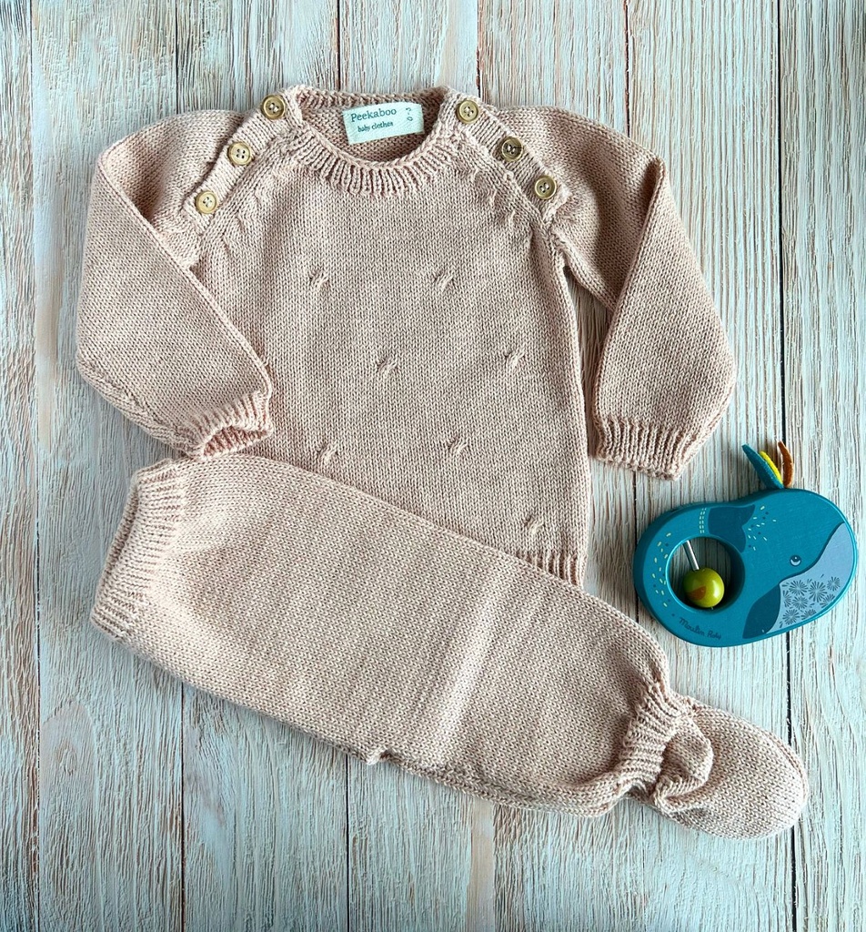 Set Nube tejido - rosa 0-3m Peekaboo