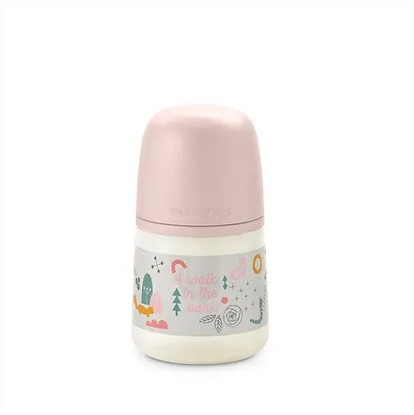 Biberón 150Ml Anatómico 0-6M Flujo M Park rosa