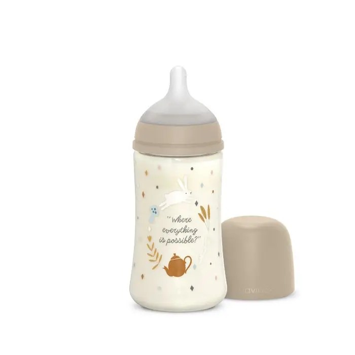 Biberón 270Ml Fisio 3-6M Flujo M Wonder Crema Suavinex