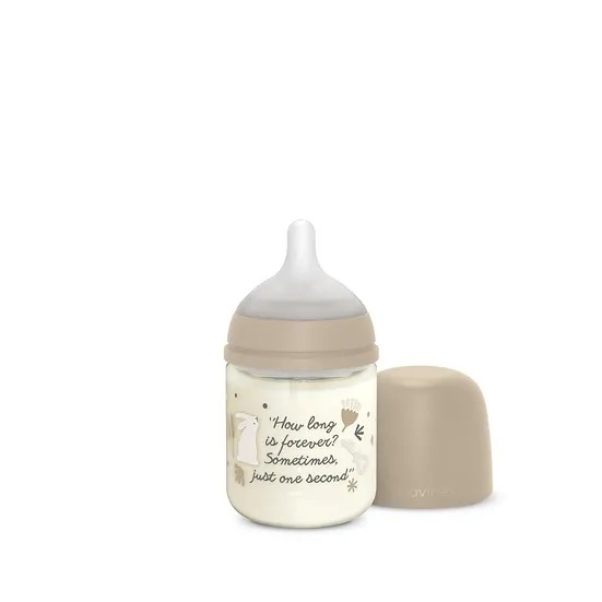 Biberón 120Ml Fisio 0-3M Flujo S - Vidrio Wonder Suavinex