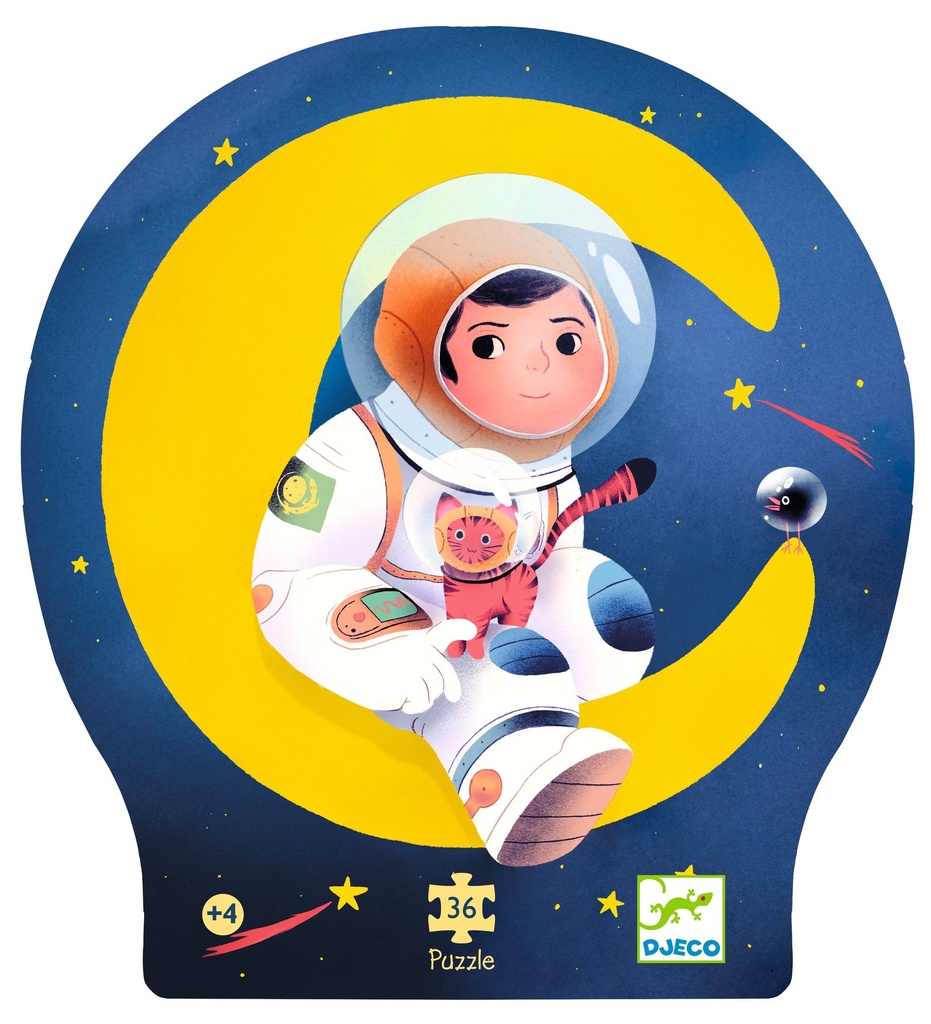 Un Astronauta En La Luna - 36 Pcs Djeco