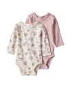 Pack 2 Bodies Ml Alg Org Flor Rosa Little Planetnb Carters