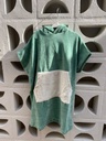 Poncho Beige/Verde 1-2Y Peekaboo