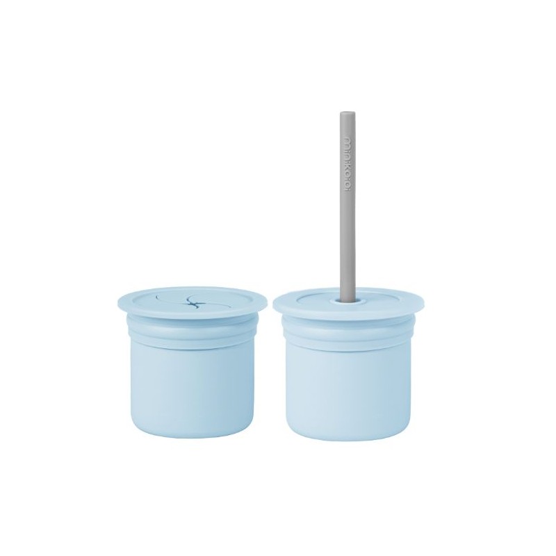 Sip + Snack - Mineral Blue / Powder Grey Minikoioi
