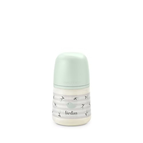Biberón 150Ml Fisio. 0-3M Flujo S - Birdies Verde Suavinex