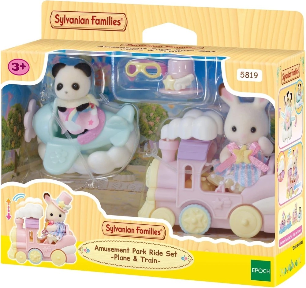 Amusement Park Ride Set Plane &amp; Train Sylvanian Families