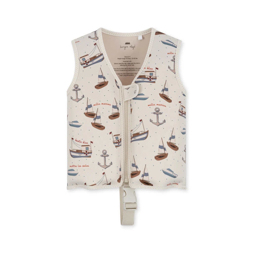 Neoprene Swim Vest Sail Away 2-3Y Konges Slojd