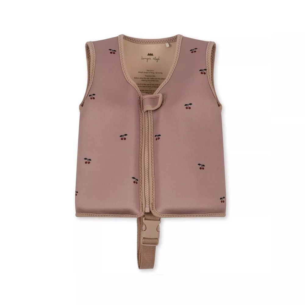 Neoprene Swim Vest Cherry 1-2Y Konges Slojd