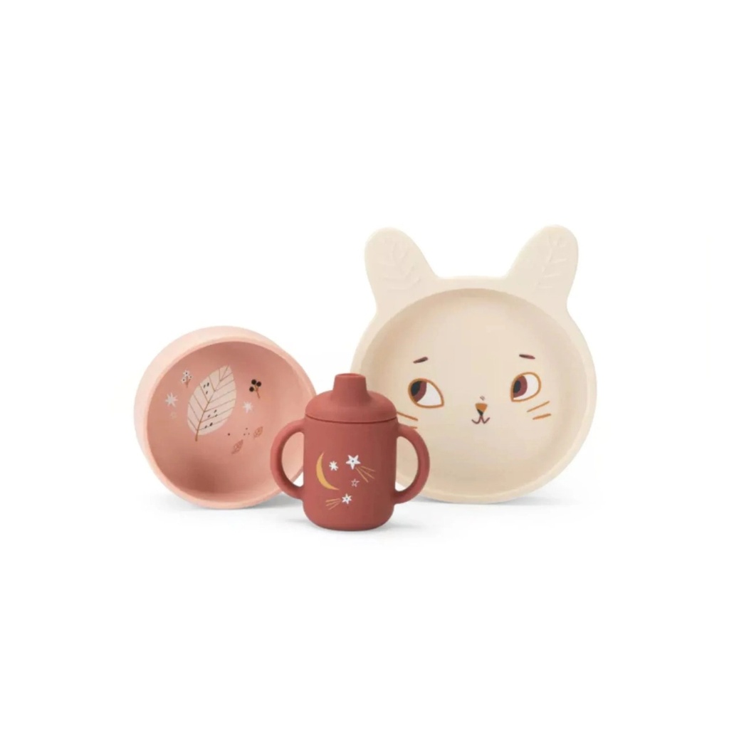 Set Vajilla Silicona Apres La Pluie Moulin Roty