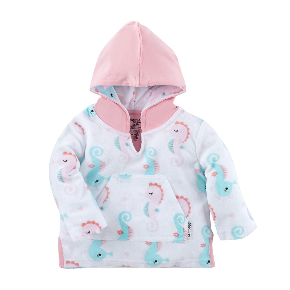 Toalla poncho caballito de mar 0-12m Zoocchini