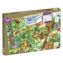 Dinosaurs + Booklet - 100 Pcs Djeco
