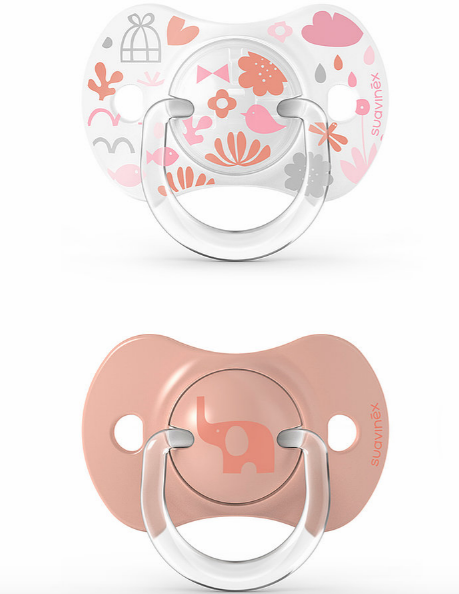 Chupete Fisio. Sx Pro 6-18M (X2Uds) Memories Naranja Silicon