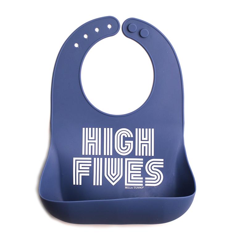 Babero High Fives azul Bella Tunno