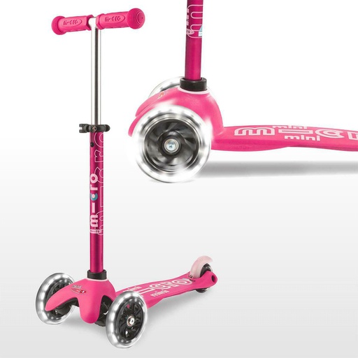 [7630053523015] Monopatin Mini Deluxe LED Pink Micro