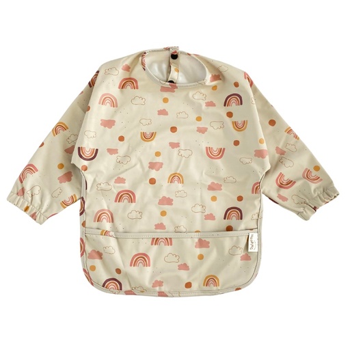 [HOPP08] Babero con mangas Oslo Arcoiris Hopping