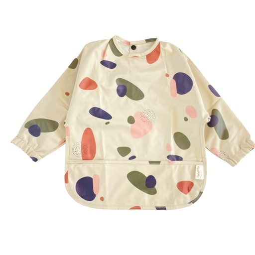 [HOPP10] Babero con mangas Oslo Manchas Hopping