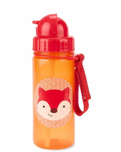 [195861020875] Zoo Straw Bottle PP 390 ml - Fox Skip Hop