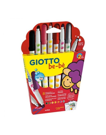 [8000825008566] Marcador cambia color Bebe x 8 Giotto