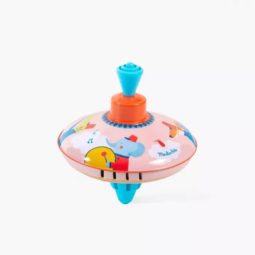 [720362] Small Fanfare Spinning Top Les Jouets Métal Moulin Roty