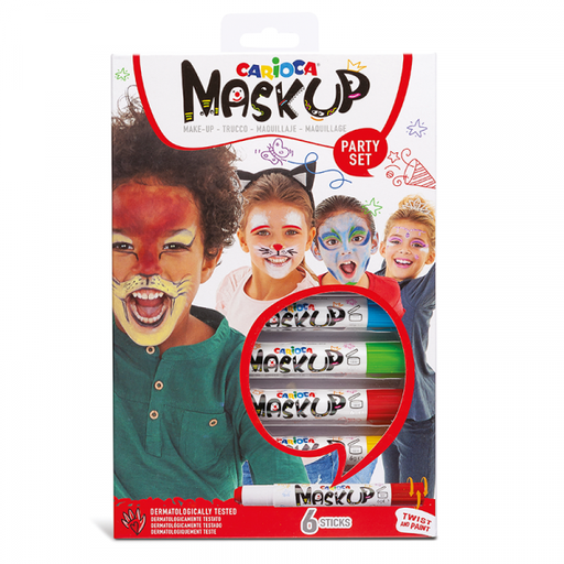 [8003511430528] Pintura de cara en barra x 6 colores Party Set Carioca
