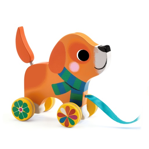 [DJ06258] Pull Along Toy - Lou - Fsc 100% Djeco