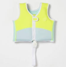 [9339296063385] Chaleco Flotador 3-6Y Salty the Shark Sunnylife