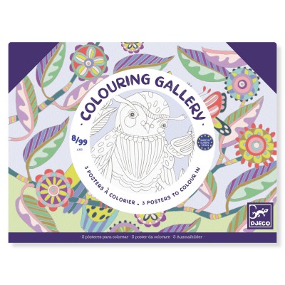 [DJ08691] Colouring Gallery Birds Djeco