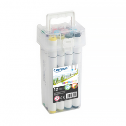 [8426307330510] Marcadores Topicolor x 12 uds en caja Campus
