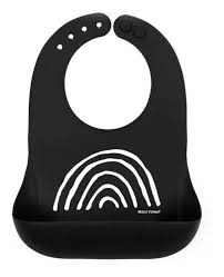 [819158027100] Babero Rainbow negro Bella Tunno