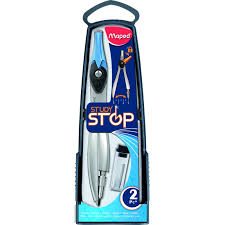 [3154141951107-C] Compas Study Stop mina 2mm  - Celeste Maped