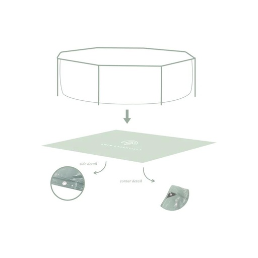 [7432233975979] Old Green Matt 305x76 cm para piscina Swim Essentials