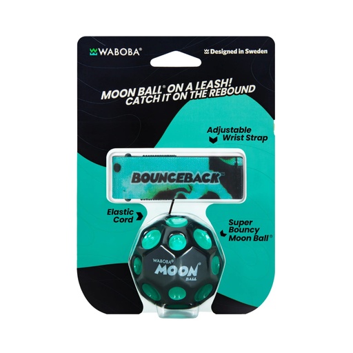 [330C04-TU] Moon Ball Bounceback Turquoise Waboba