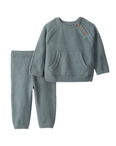 [195862612895] Set 2Pc Pant Y Buzo Alg Org Little Planet 12M Carters