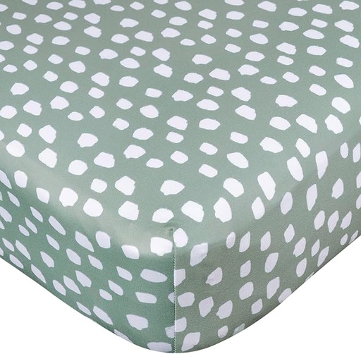 [013618468926] Crib Sheet B04 - Verde/Blanco Gerber