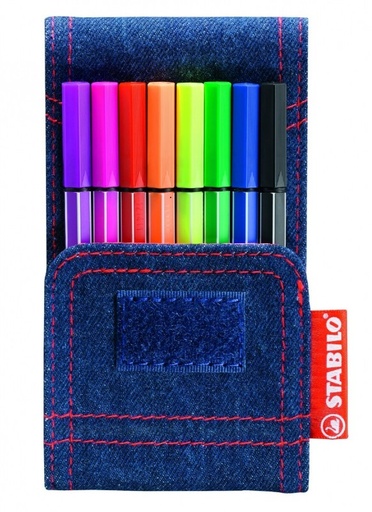 [4006381465427] Mini Pen 68 x8 Estuche Jean Stabilo